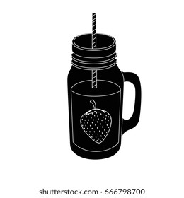 strawberry smoothie icon