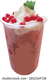 strawberry smoothie yogurt.In a blender combine strawberries, milk, yogurt, sugar and vanilla. Toss in the ice. Blend until smooth and creamy. Pour into glasses and serve.