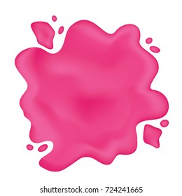 Strawberry splash vector illustration