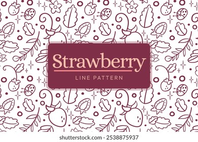 Strawberry Spring Delight Pattern Line