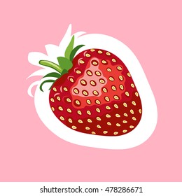 Similar Images, Stock Photos & Vectors of Beautiful red strawberry