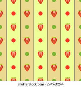 Strawberry striped pattern