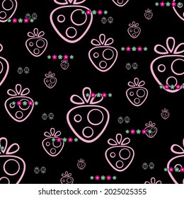 Strawberry summer can be used for wallpaper, background, fabric printing, ornaments for various needs and everything related to it
