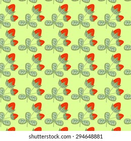 Strawberry sunny pattern