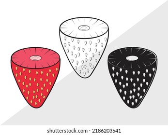 Ilustración del vector estampable SVG de fresa