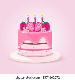 Strawberry Sweet Cake