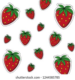 Strawberry sweet fruit background