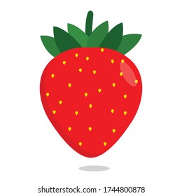 Icono de vectores de fruta dulce de fresa
