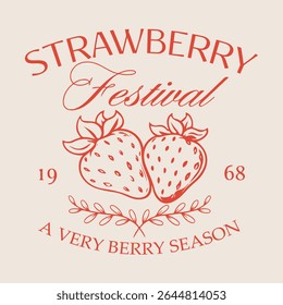 Strawberry Tee Shirt, Strawberry Lovers Shirt, Retro Strawberry T-Shirt, Strawberry graphic, vintage hand drawn fruits print design, fruit print artwork, summer t-shirt design, women's t-shirt design