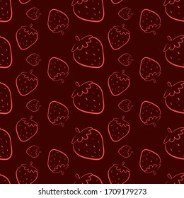 Textura de fresa, ilustración, vector sobre fondo blanco.