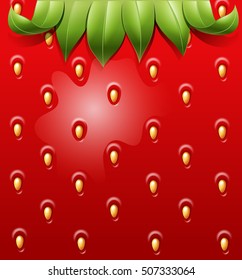 strawberry texture pattern vector illustration