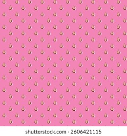 Strawberry texture seamless pattern on color background. Natural delicious fresh ripe tasty fruit. Vector illustration for print, fabric, textile, banner, other design. Food concept.