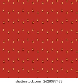 Strawberry texture seamless pattern on color background. Natural delicious fresh ripe tasty fruit. Vector illustration for print, fabric, textile, banner, other design. Food concept.