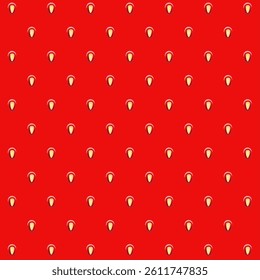 Strawberry texture. Strawberry Seamless pattern. Red strawberry background texture. Red pattern with seeds.