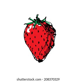 strawberry vector 