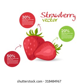 strawberry vector