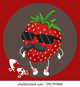 strawberry vector