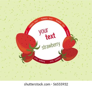 strawberry. vector background