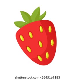 Fresa. Arte de Clip de Vector aislado sobre fondo blanco.