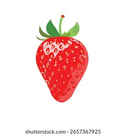 Strawberry Vector Design ,Colorful Design