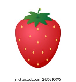 Strawberry vector. free space for text. wallpaper. background. symbol. logo.
