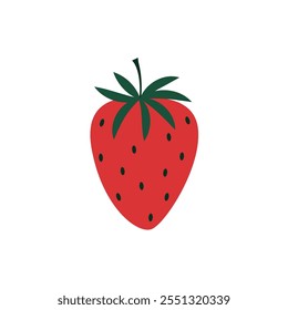 Strawberry vector. free space for text. wallpaper. background. symbol. logo.