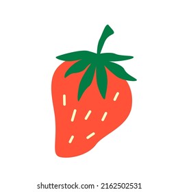 Strawberry. Vector hand drawn illustration.