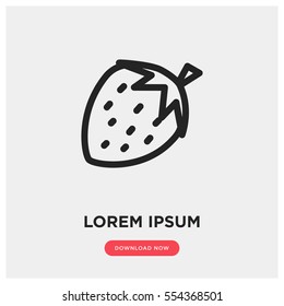 Strawberry vector icon