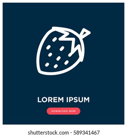 Strawberry vector icon