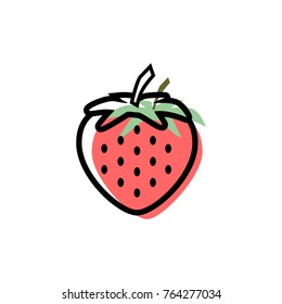 Strawberry Vector Icon