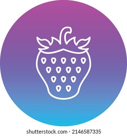 Erdbeere, Vektorsymbol. Kann für Druck-, Mobil- und Web-Anwendungen verwendet werden.