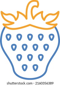 Strawberry vector icon. Can be used for printing, mobile and web applications.