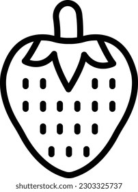 Designillustration für Erdbeeren-Vektorsymbol