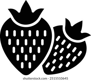 Strawberry Vector Icon Design Illustration