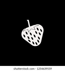 Strawberry vector icon. flat Strawberry design. Strawberry illustration for graphic 