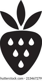 Strawberry vector icon. fruit icon. Strawberry vector illustration..eps
