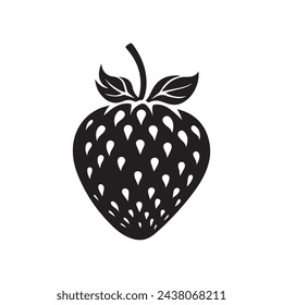 Icono de vector de fresa aislado sobre diseño de fondo blanco.