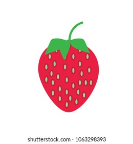 strawberry vector icon.strawberry isolated object