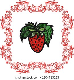 Strawberry. Vector illustration