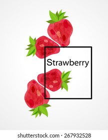 strawberry vector illustration.