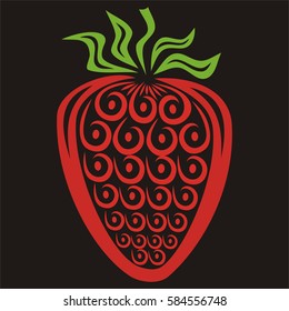 Strawberry. Vector illustration.