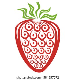 Strawberry. Vector illustration.