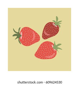 Strawberry. Vector illustration.