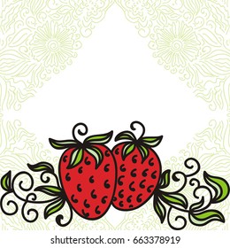 Strawberry. Vector illustration.