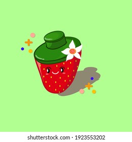 Strawberry vector. Strawberry illustration. Background strawberry