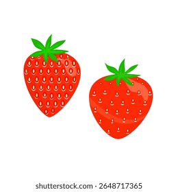 a strawberry vector illustration. a design that can be modified for various purposes.