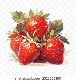 Ilustración vectorial de fresa aislada. Fresa