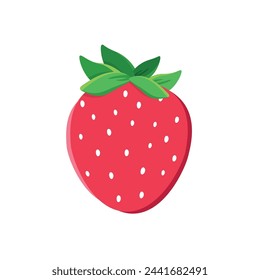 Strawberry Vector, Strawberry Illustration, Strawberry Logo, Berry Vector, Strawberry Icon, Berry Icon, Vector Illustration Background