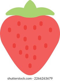 ilustración de fresa vectora en un fondo transparente. Símbolos de calidad superior. Iconos vectoriales de color de línea para el concepto y el diseño gráfico.