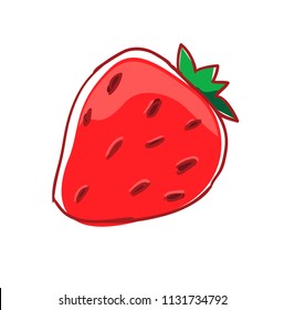 Strawberry Vector Illustration Sweet Berry Stock Vector (Royalty Free ...